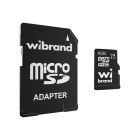 Карта пам'яті microSDHC (UHS-1) Wibrand 8Gb class 10 (adapter SD)