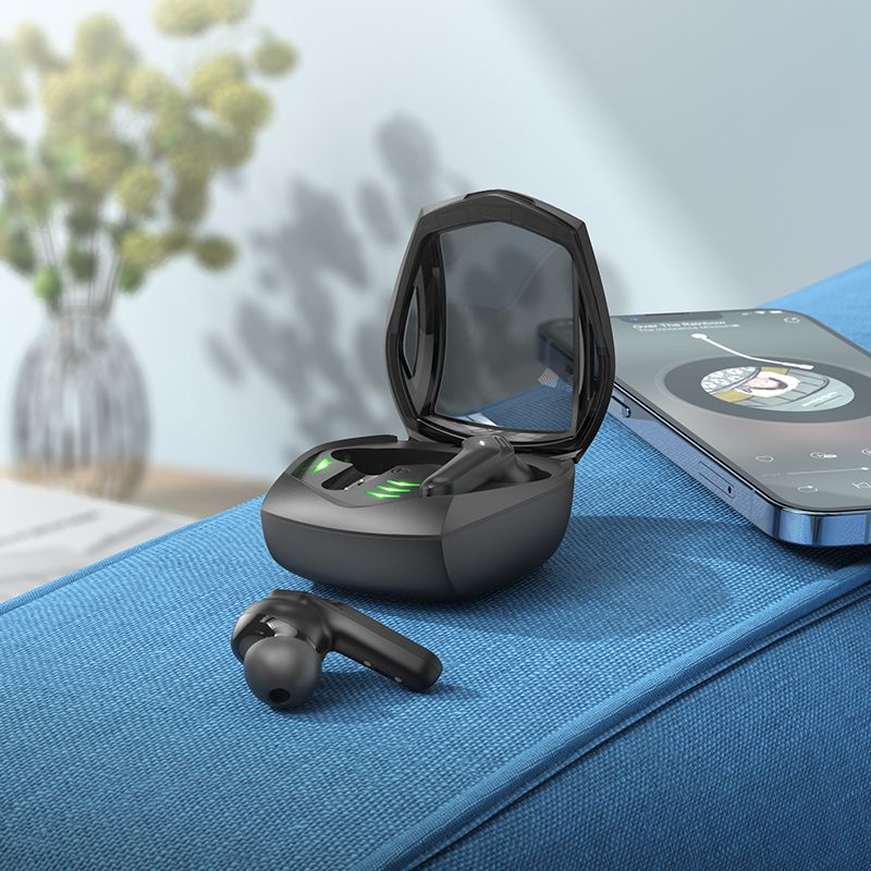 Бездротові навушники HOCO EW28 Magic true wireless BT gaming headset Black