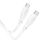 Кабель HOCO X93 Type-C to Type-C 100W, 2m, TPE, TPE connectors, White