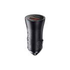 Автомобільний зарядний пристрій Baseus Golden Contactor Max Dual Fast Charger Car Charger U+C 60W Dark Gray