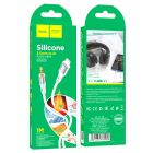 Аудiокабель HOCO UPA22 iP silicone digital audio conversion cable White
