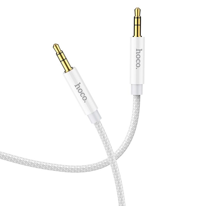 Аудiокабель HOCO UPA19 AUX audio cable (L=1M) Silver