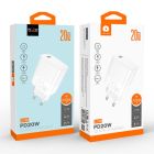 Мережевий зарядний пристрій WUW-C196 1Type-C PD20W white
