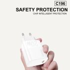 Мережевий зарядний пристрій WUW-C196 1Type-C PD20W white