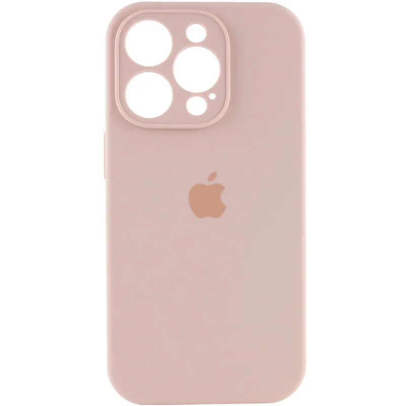 Чохол для смартфона Silicone Full Case AA Camera Protect for Apple iPhone 15 Pro Max 15,Pink Sand