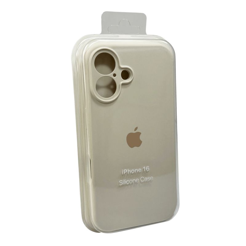 Чохол для смартфона Silicone Full Case AA Camera Protect for Apple iPhone 16 9,Antique White