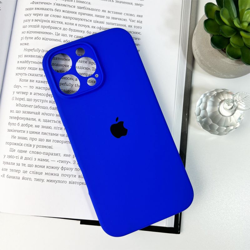 Чохол для смартфона Silicone Full Case AA Camera Protect for Apple iPhone 16 Pro 45,Shiny Blue
