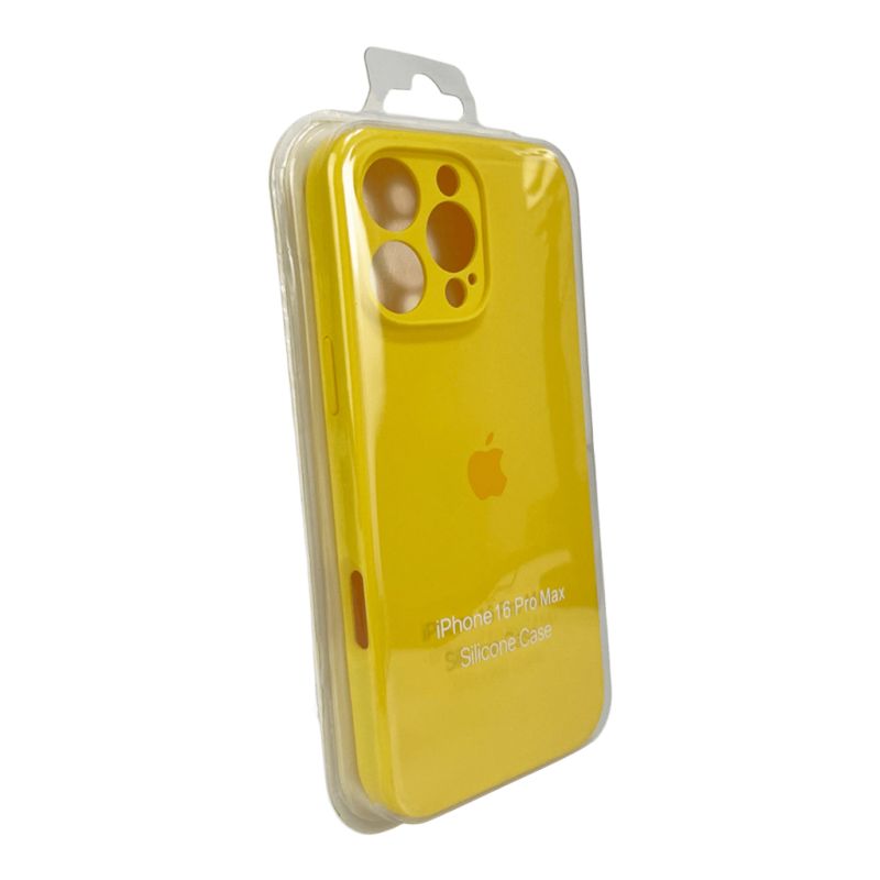 Чохол для смартфона Silicone Full Case AA Camera Protect for Apple iPhone 16 Pro Max 56,Sunny Yellow