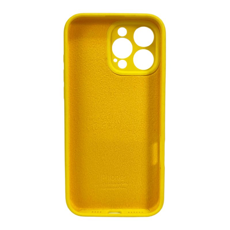 Чохол для смартфона Silicone Full Case AA Camera Protect for Apple iPhone 16 Pro Max 56,Sunny Yellow