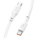 Кабель HOCO X93 Type-C to Type-C 100W, 1m, TPE, TPE connectors, White