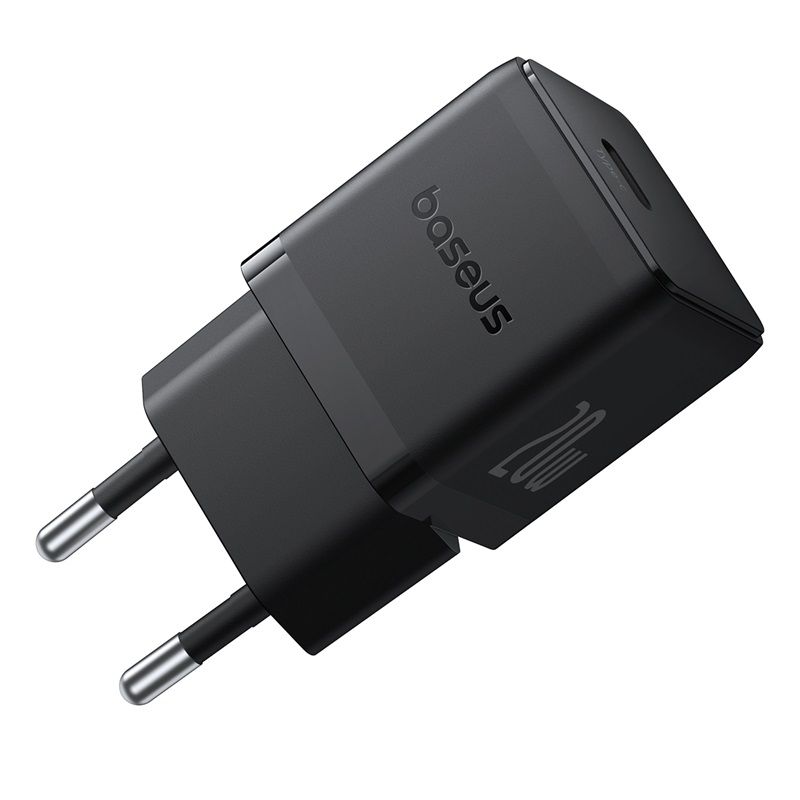 Мережевий зарядний пристрій Baseus Palm Fast Charger 1C 20W EU Cluster Black