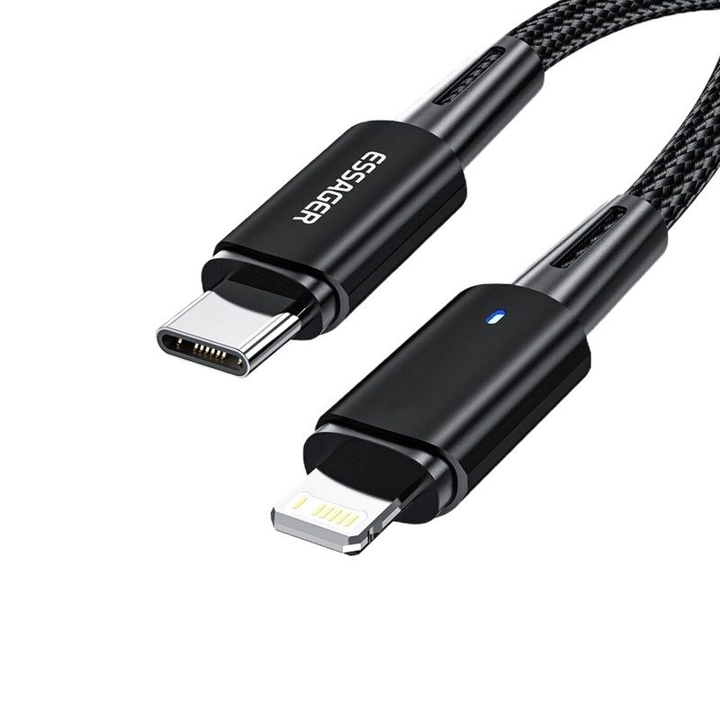 Кабель ESSAGER Fast Charging 27W USB-A to Lightning C 0,5m black