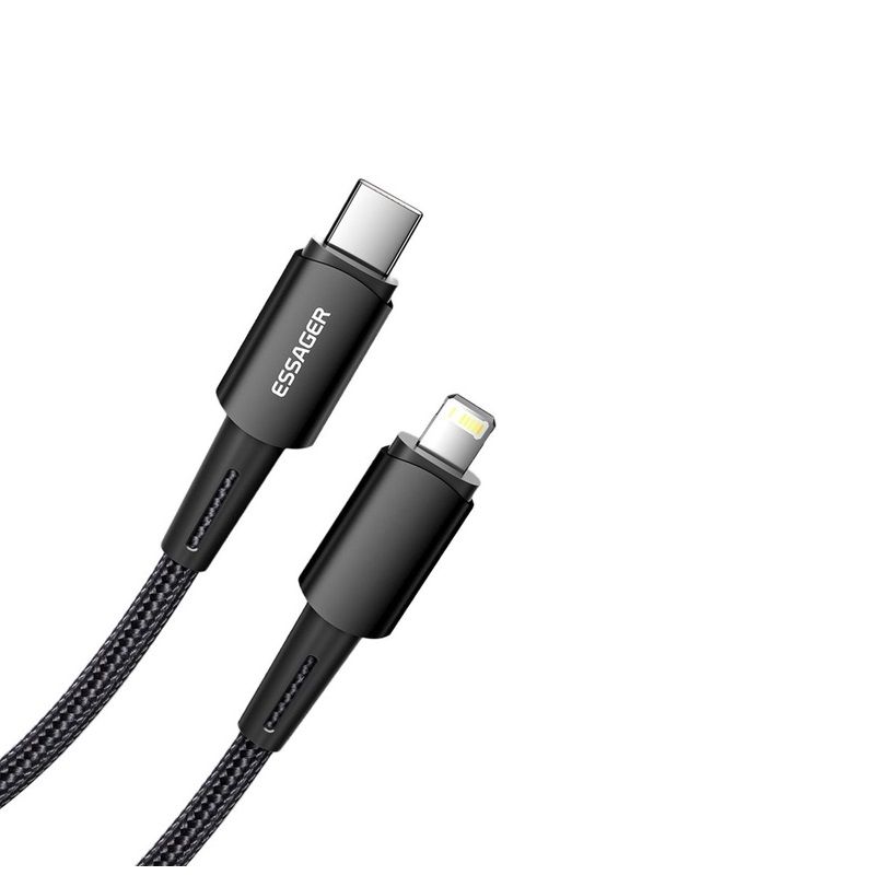 Кабель ESSAGER Fast Charging 27W USB-A to Lightning C 0,5m black