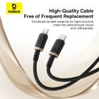 Кабель Baseus Dura Series Fast Charging Cable Type-C to Type-C 100W 1m Gold+Black
