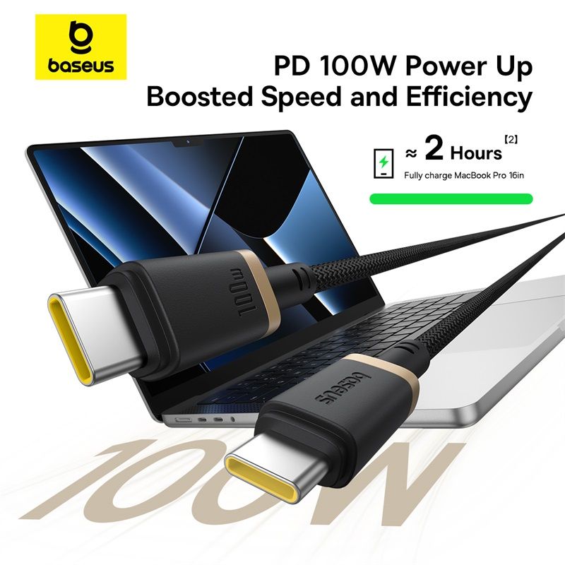 Кабель Baseus Dura Series Fast Charging Cable Type-C to Type-C 100W 1m Gold+Black