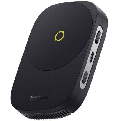 Бездротовий зарядний пристрій з кулером для мобільного Baseus MagPro II Series Ultra-Thin Magnetic Phone Cooler (with Wireless Charger) Cosmic Black