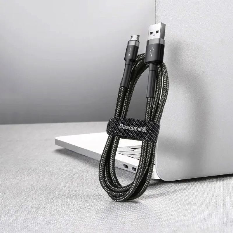 Кабель Baseus Cafule Cable USB For Micro 1.5A 2m Gray+Black