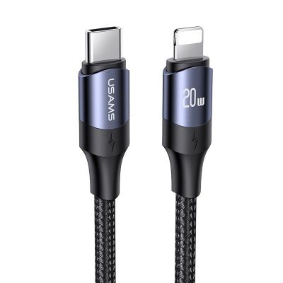 Кабель Usams US-SJ522 U71 Type-C to Lightning 20W PD Fast Charging 2m black