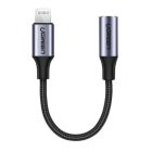 Перехідник UGREEN US211 Lightning M/F Round Cable Aluminum Shell with Braided 10cm (Black)(UGR-30756)