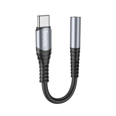 Аудіокабель HOCO LS33 Type-C Digital 3.5 Audio converter Metal Gray