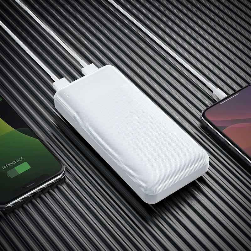 Зовнішній акумулятор HOCO J72 Easy travel power bank(10000mAh) White