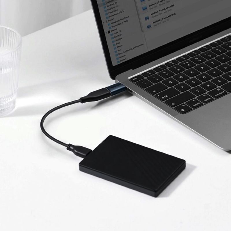 Адаптер Baseus Ingenuity Series Mini OTG Adaptor Type-C to USB-A 3.1 Blue