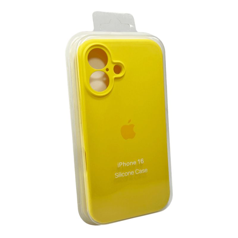 Чохол для смартфона Silicone Full Case AA Camera Protect for Apple iPhone 16 56,Sunny Yellow