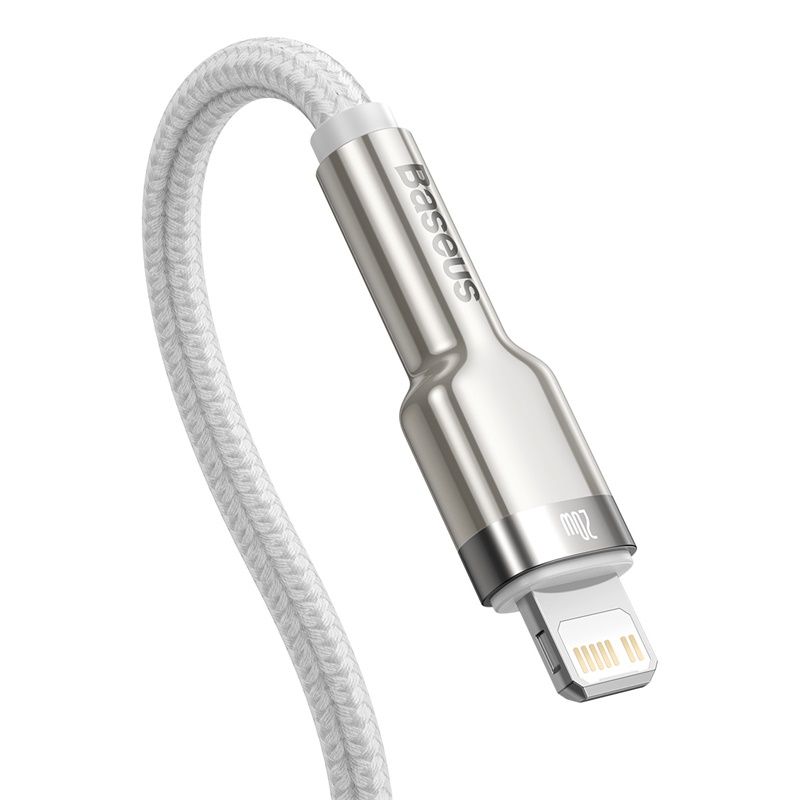 Кабель Baseus Cafule Series Metal Data Cable Type-C to iP PD 20W 2m White