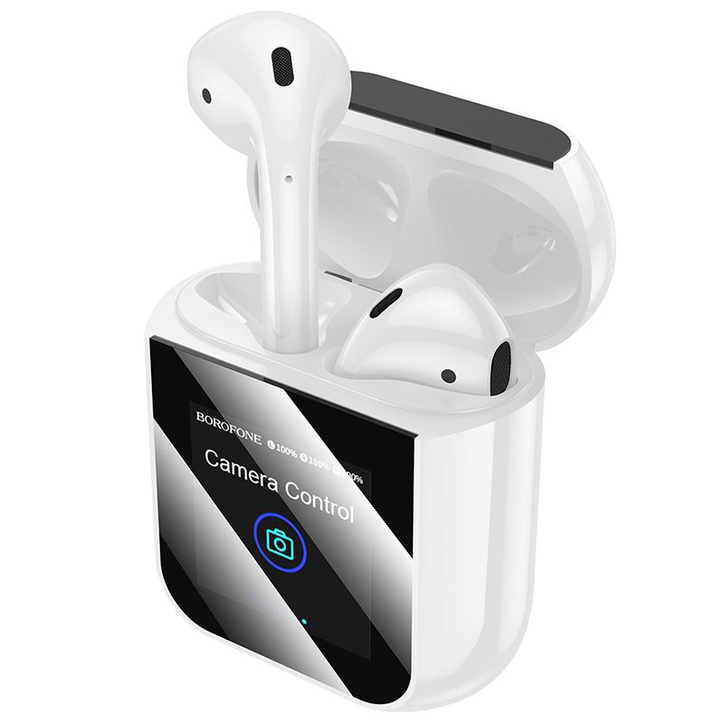 Бездротові навушники BOROFONE BW86 Brocade true wireless BT headset with touch screen White