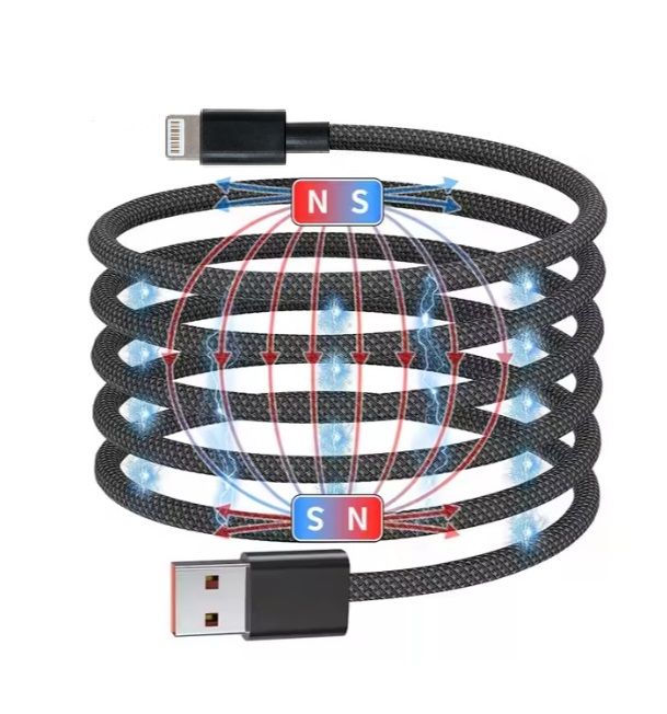 Кабель NN SN4 Magnetic Usb lightning 1m 100W grey