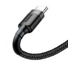 Кабель Baseus Cafule Cable USB For Type-C 3A 2m Gray+Black