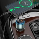 Автомобільний зарядний пристрій HOCO NZ9 Galloper 95W three-port(2C1A) car charger Black