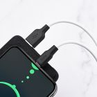 Кабель HOCO X21 Plus USB to Type-C 3A, 2m, silicone, silicone connectors, Black+White
