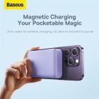 Зовнішній акумулятор Baseus Magnetic Mini Wireless Fast Charge Power Bank 20000mAh 20W Purple
