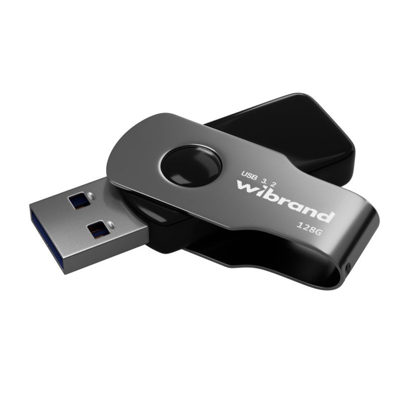 Флеш-накопичувач Wibrand USB 3.2 Gen1 Lizard 128GB Black
