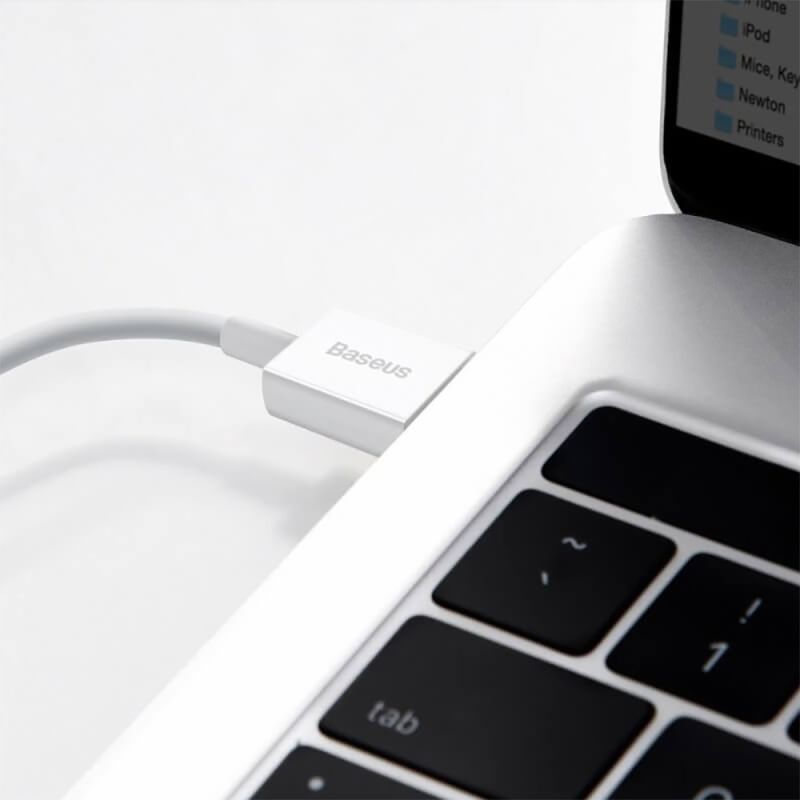 Кабель Baseus Superior Series Fast Charging Data Cable USB to iP 2.4A 1.5m White