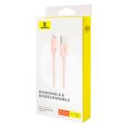Кабель Baseus Habitat Series Fast Charging Cable USB to iP 2.4A 2m Wheat Pink