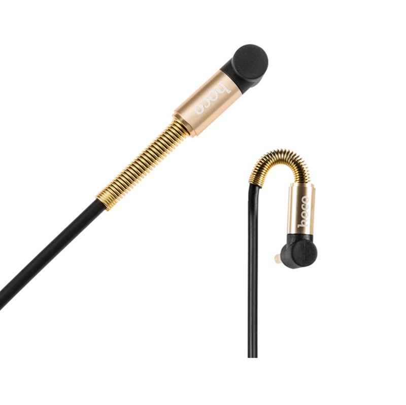Аудіокабель HOCO UPA02 AUX Spring Audio cable Black