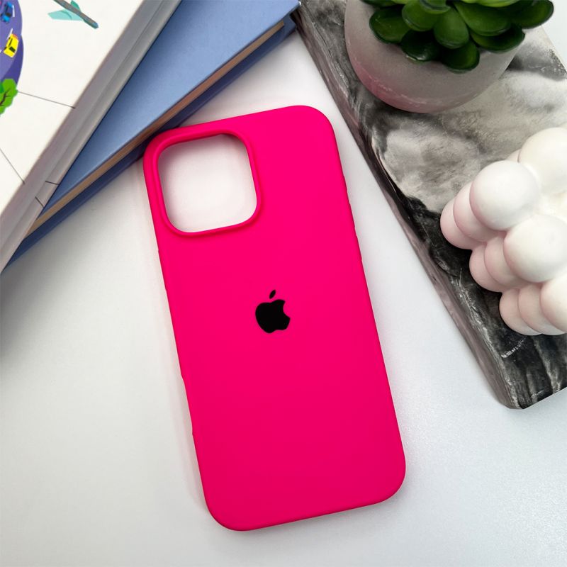 Чохол для смартфона Silicone Full Case AA Open Cam for Apple iPhone 16 Pro Max 23,Shiny Pink