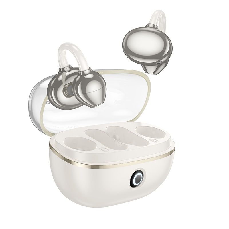 Бездротові навушники BOROFONE FQ5 Spirit clip-on true wireless BT headset Milky white