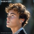 Бездротові навушники BOROFONE FQ5 Spirit clip-on true wireless BT headset Milky white