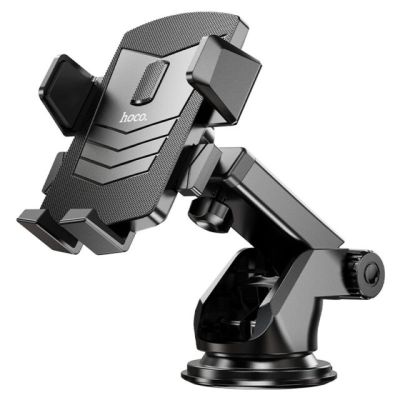 Автотримач для телефона HOCO CA83 David one-button center console car holder Black