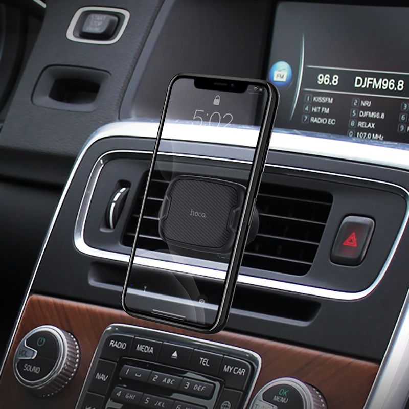 Автотримач для телефона HOCO CA65 Sagittarius series air outlet magnetic car holder Black