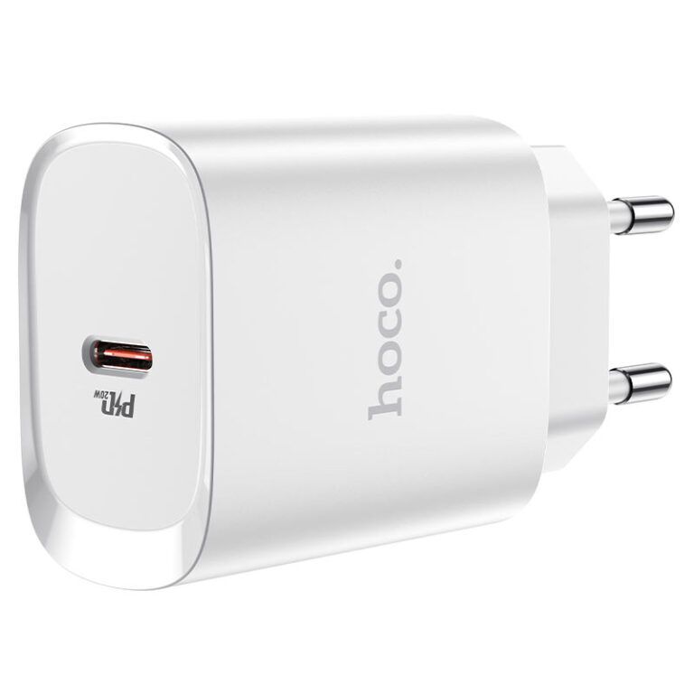 Мережевий зарядний пристрій HOCO N14 Smart Charging single port PD20W charger White