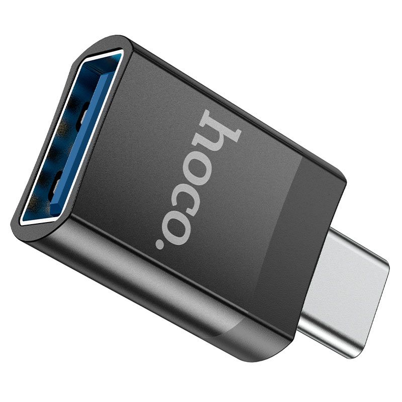 Адаптер HOCO UA17 Type-C male to USB female USB3.0 adapter Black