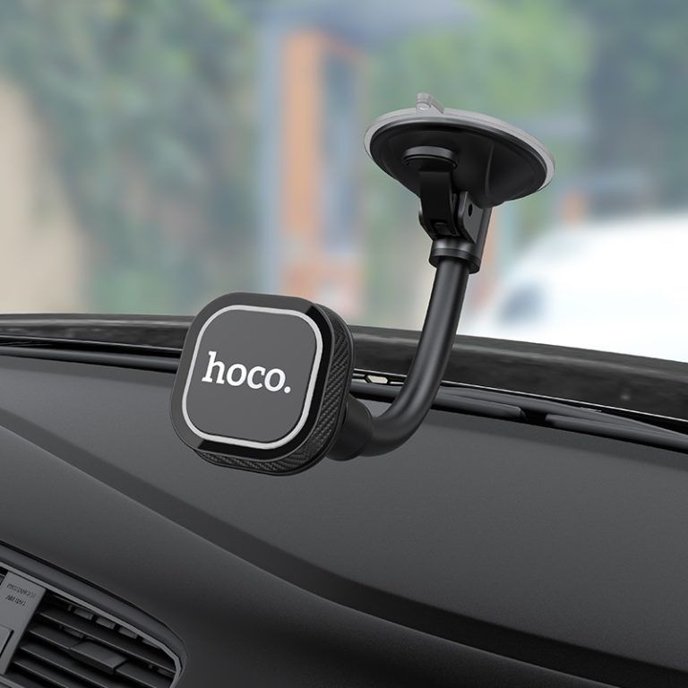 Автотримач для телефона HOCO CA55 Astute series windshield car holder Black/Gray
