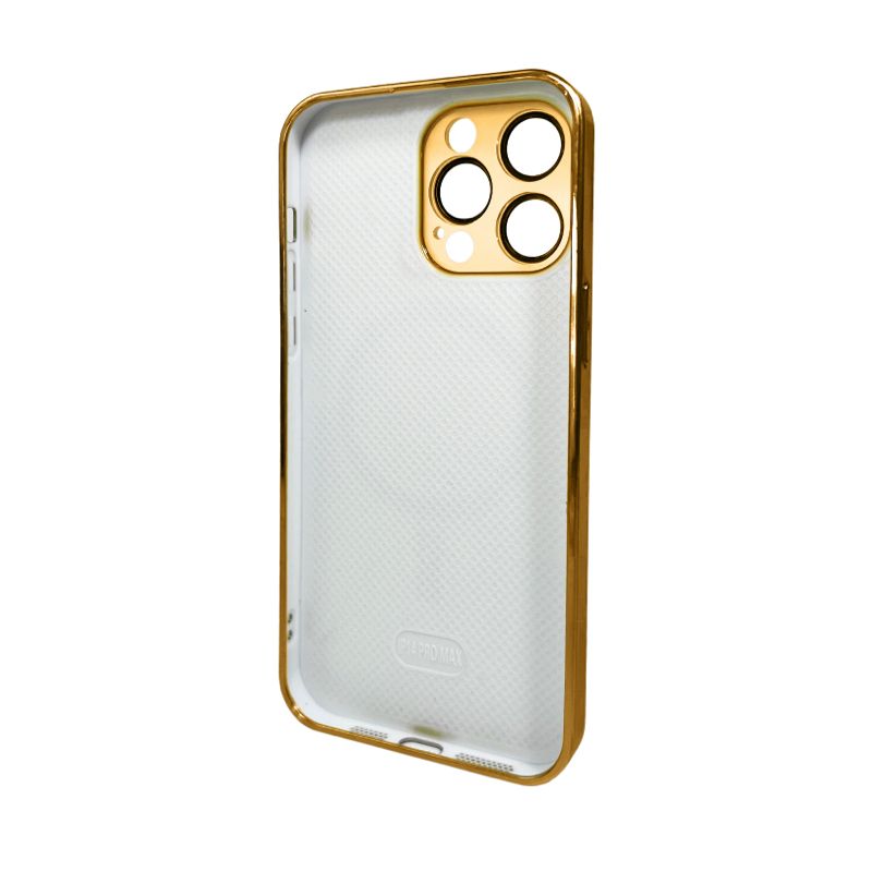 Чохол для смартфона AG Glass Sapphire Frame MagSafe Logo for Apple iPhone 15 Pro Max Gold