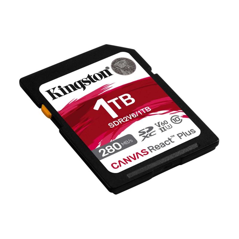 Карта пам'яті SDXC (UHS-II U3) Kingston Canvas React Plus 1Tb class 10 V60 (R280MB/s, W150MB/s)