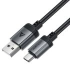 Кабель ACEFAST C20-04 USB-A to USB-C aluminum alloy charging data cable Black