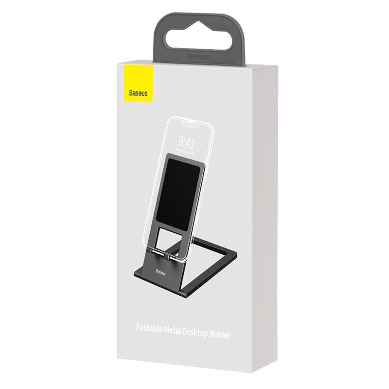 Підставка для телефона Baseus Foldable Metal Desktop Holder Gray
